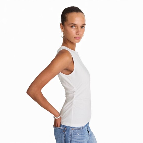 Madewell Cinched Crewneck Tank Size Small - Picture 2 of 11